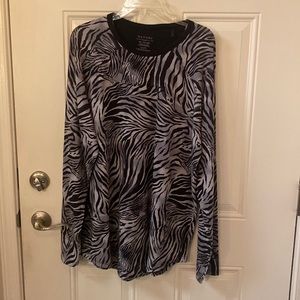 Notori Tunic Top, XXL, New With Tags, 47% Modal, 47% Cotton, 6% Spandex